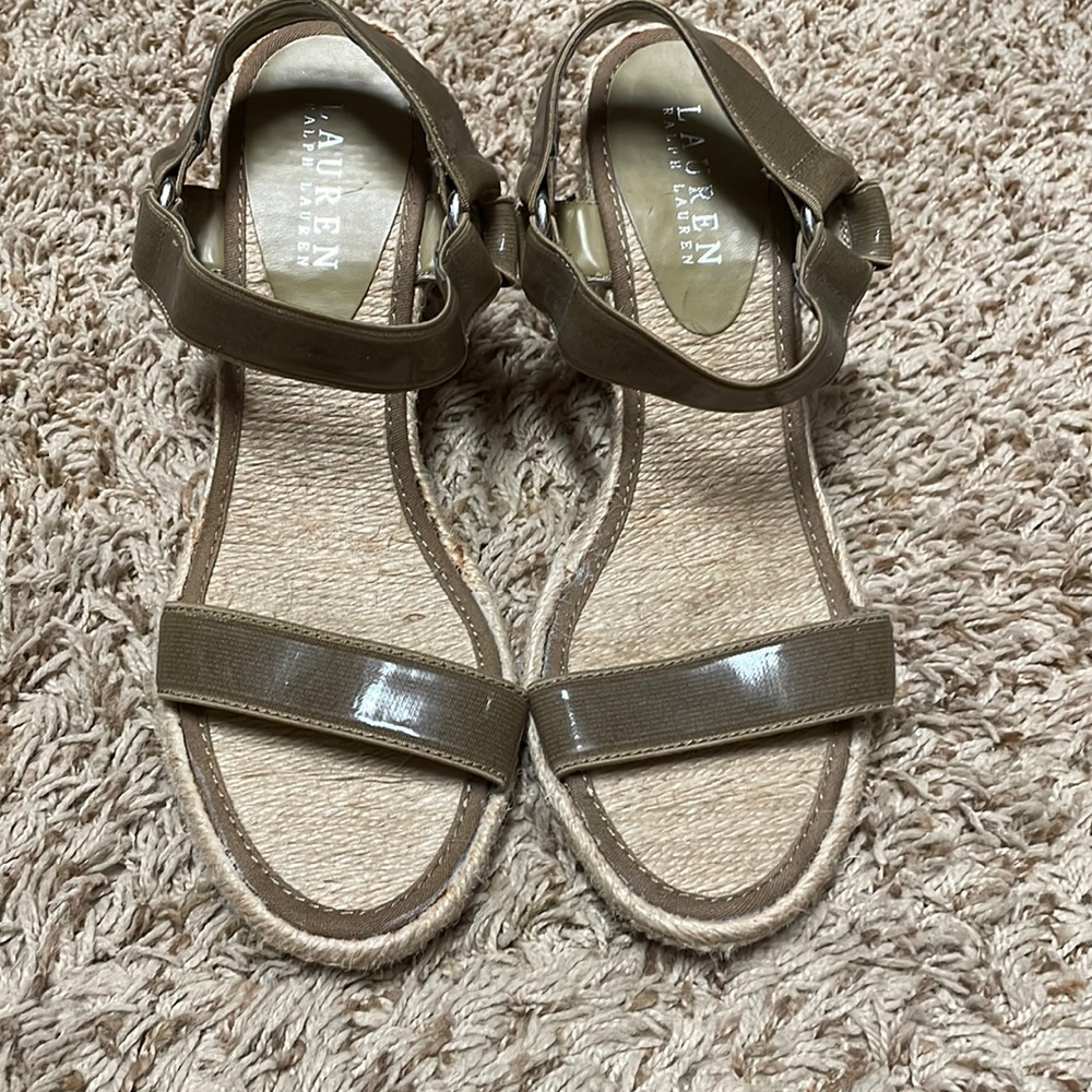Brown Ralph Lauren Espadrilles 8.5